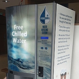 Water refilling station aiding hydration and learning at Henley River & Rowing Museum 